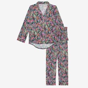 Posh Peanut relaxed pant luxe loungewear pajamas scarlet print